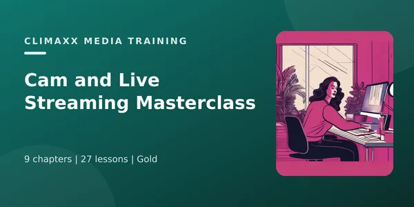 Cam and Live Streaming Masterclass course cover